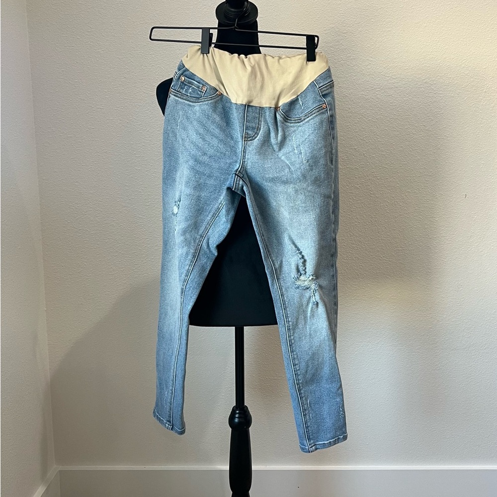 Classic Light Blue Maternity Women's Jeans size M